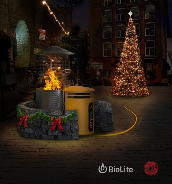 Ascii Jp ポータブル焚き火発電機biolite 巨大モデルでクリスマスツリーを点灯