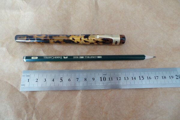 早く使いたい気持ちを抑えて、5cmほどは普通の鉛筆として大事に使って、それからミミック・パシフィックの出番だ。(^_^；)