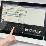 シンプルなタッチ対応一体型デスクトップ「Endeavor PT110E」