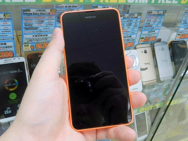 Windows Phone 8.1 ノキアルミア６３６　black