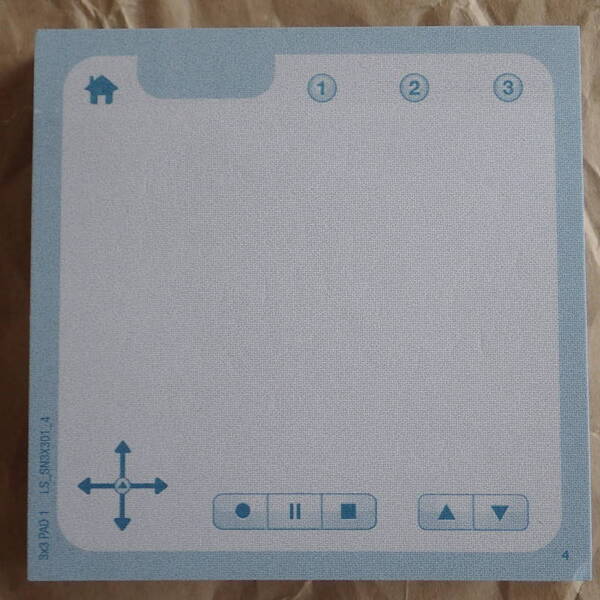 別売の「Stickey Note 3×3 Pad1」もLivescribe 3に対応している