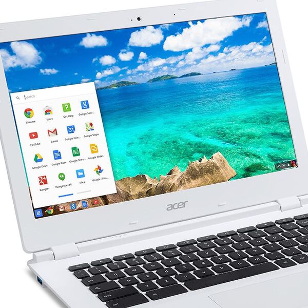 ASCII.jp：13.3型、4万円台の純白Chromebook！ 日本エイサー「CB5」