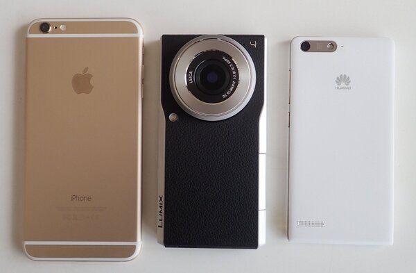 外形サイズはiPhone 6＆6 PlusとHuawei Ascendの中間サイズ
