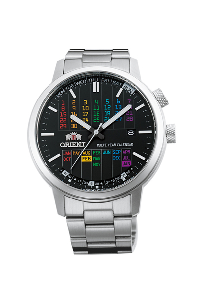 ASCII.jp：オリエント時計、デジタル風フォントの万年カレンダー腕時計