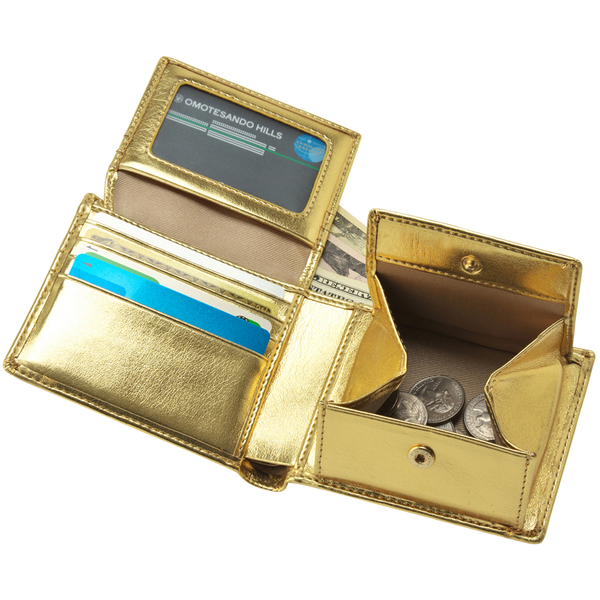 ASCII.jp：インパクトしかない、ゴールドに輝く二つ折り財布