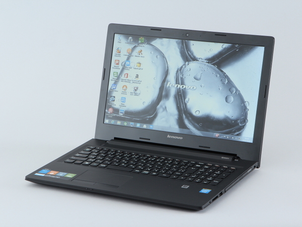 レノボ「Lenovo G50」。3万円台から入手できる15.6型液晶搭載ノートPCだ。写真の製品型番は「Lenovo G50-80G0000SJP」
