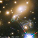 歴史上初、ハッブル宇宙望遠鏡が超新星の光を予測して撮影