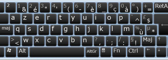 Azerty keyboard eg 530ad 2b