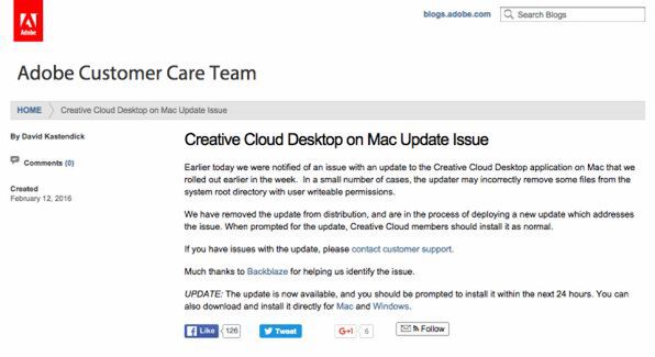 Mac版creative Cloudで勝手にファイルが削除される不具合に対応 週刊アスキー
