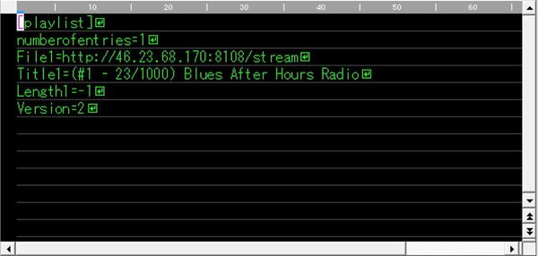 iRadioTool2を使って、ダウンロードしたplaylist（テキストファイル）の中の、3行目のURLと、4行目のラジオ局の名称を、本体内のXMLファイルに追加、更新する
