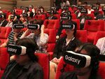 「F×G VR WORKS」を開催 100人の記者が同時にVRを体験する記者発表会
