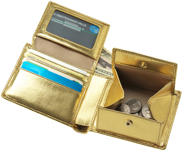 ASCII.jp：インパクトしかない、ゴールドに輝く二つ折り財布