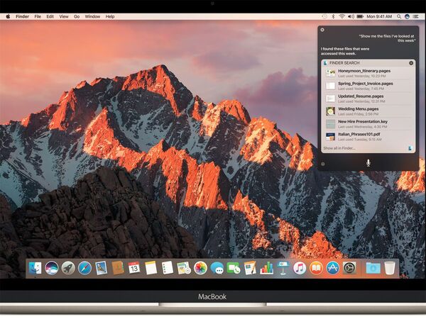  macOS Sierra の Mac で Siri を使用するとどのような感じになるかを確認してください