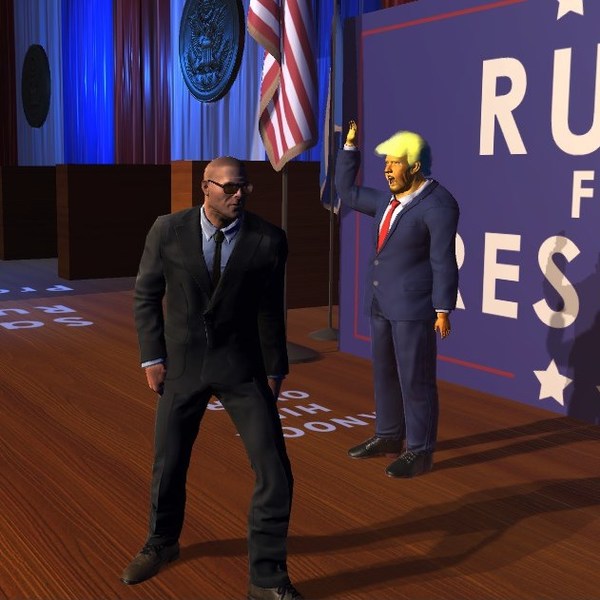 トランプっぽい大統領をぶっ飛ばして暗殺者から守るバカゲー『Mr.President！』：Steam
