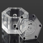 アクリル製で六角形デザインのリザーバータンクがBitspowerから