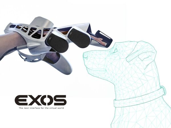 VRからリハビリまで応用可、手の触角再現デバイス「EXOS」