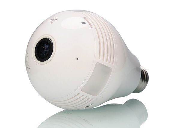 電球のようなフォルムのWi-Fi防犯カメラ