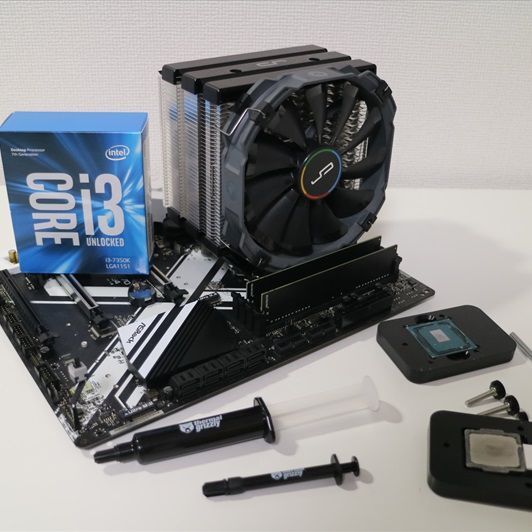 ASCII.jp：殻割り空冷でどこまでいける!? 『Core i3-7350K』爆速