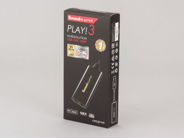 Ascii Jp 2180円のハイレゾ対応の極小usb Dac Sound Blaster Play 3 は外で使うのにいいかも 1 2