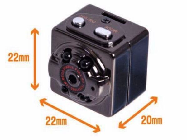 人の動きを検知して自動録画できる、2cm角の防犯カメラが5000円以下