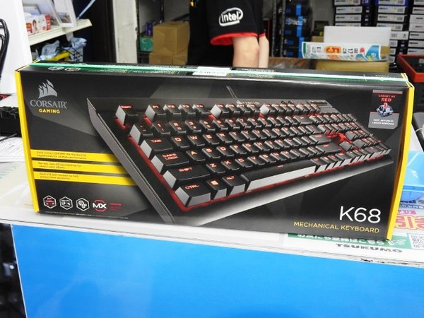 Corsair k68 ゲーミングキーボード 赤軸