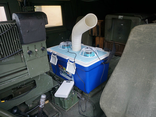 Ascii Jp 米軍車両のハンヴィー用にお手軽クーラーを作ってみました