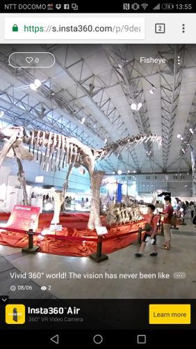 先月行った幕張の「ギガ恐竜展2017　展示室」