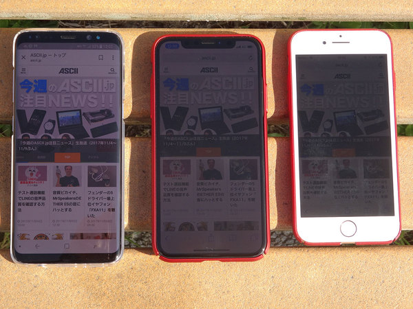 Iphone Xはベストバイ Iphone 8やgalaxy S8と比べてみた 週刊アスキー