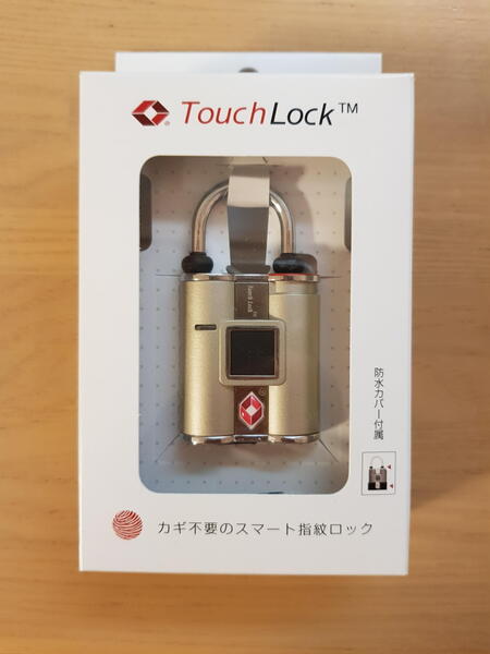 TouchLock TSAはTSA007に対応した指紋で開錠できるIPX4レベルの南京錠だ