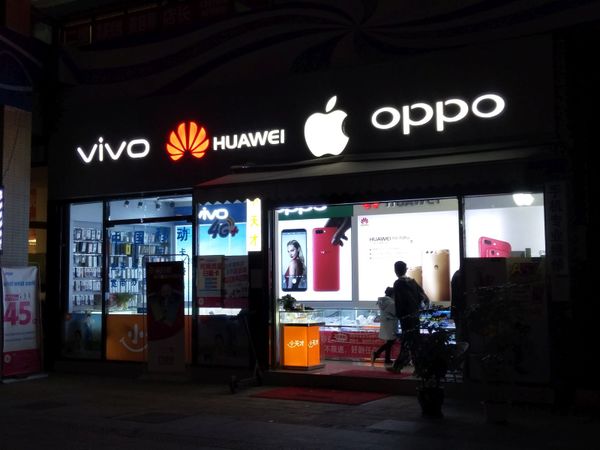 中国のAndroidスマートフォン人気はファーウェイ、OPPO、vivoの中国3社
