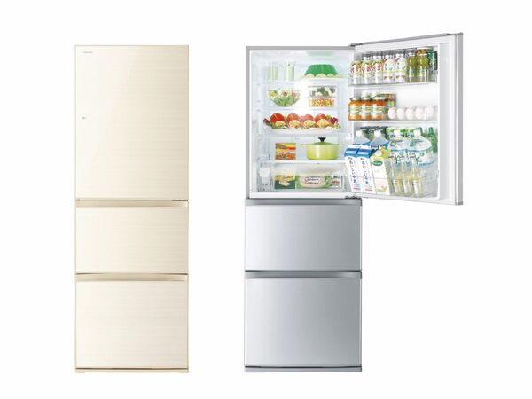 ASCII.jp：東芝、新色を採用した幅60cmのスリム冷蔵庫「VEGETA 