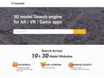 3Dモデルを見つけられる、検索用ウェブサービス