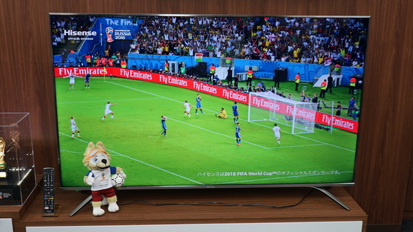 サッカーW杯オフィシャルススポンサーの65V型4Kテレビ「65A6500」