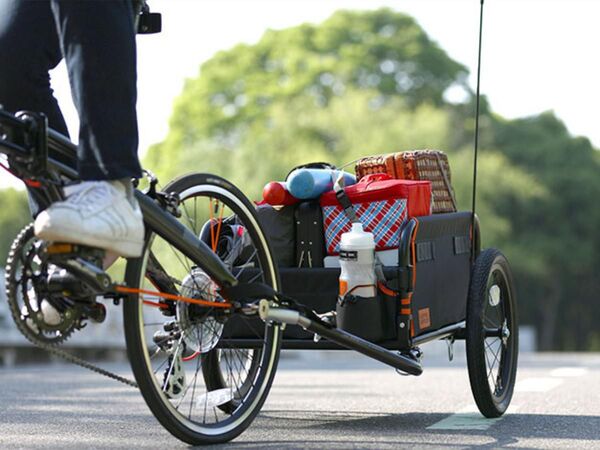 大きい荷物も自転車で運べるサイクルトレーラー - 週刊アスキー