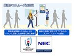 NECの顔認証システムがラグビーワールドカップ2019日本大会に採用
