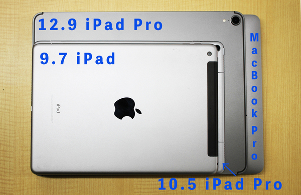 Ascii Jp 新ipad Proを比較 サイズ感や重量 ベゼル幅を検証