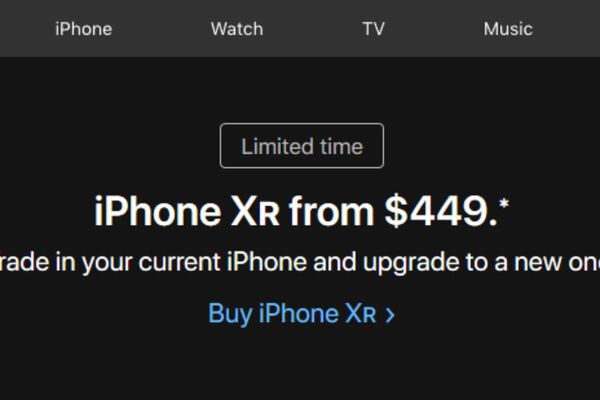 米アップル公式サイトiPhone XRが449ドル - 週刊アスキー