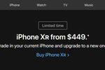 米アップル公式サイトiPhone XRが449ドル