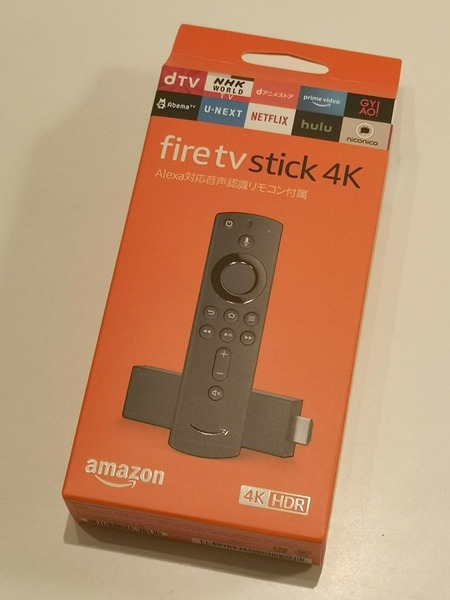 4Kテレビを買ったので、速攻で同時にFire TV Stick 4Kもウェブで注文した