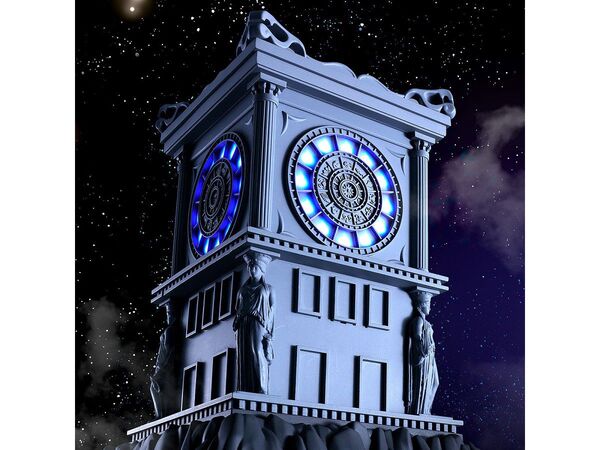 おしゃれ】 聖闘士星矢 メタル置き時計（火時計ver） - 置時計