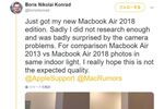MacBook Air 2018の自撮りカメラは画質がイマイチではないかと指摘される