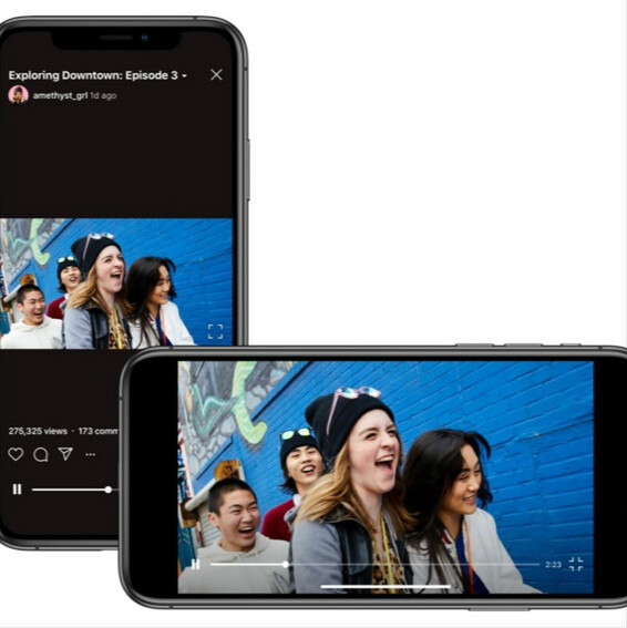 Instagramの動画アプリ「IGTV」が横表示に対応