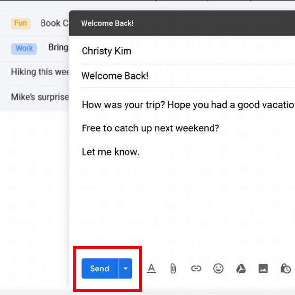 Gmailで日時を指定して送信の予約ができる機能、アプリでも対応