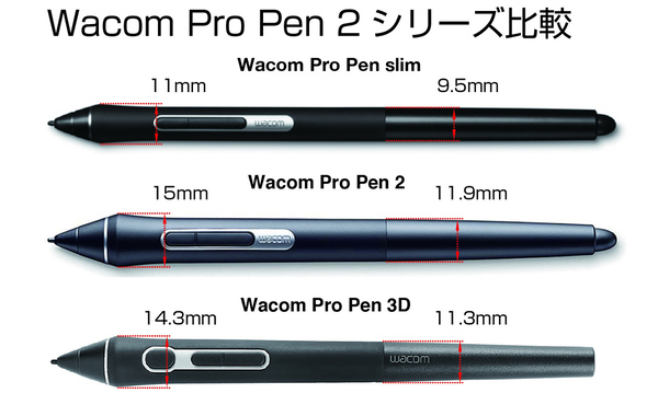 ASCII.jp：ワコム、ユーザー待望の細いペン「Wacom Pro Pen slim」発売