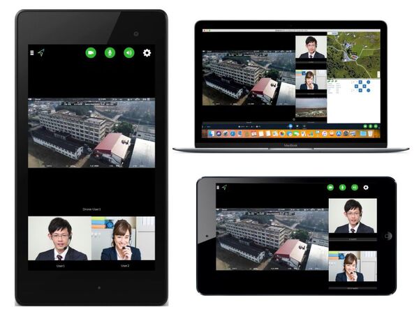 ドローン活用のリアルタイム映像共有サービス「SENSYN DC」iOS・Androidアプリ提供開始