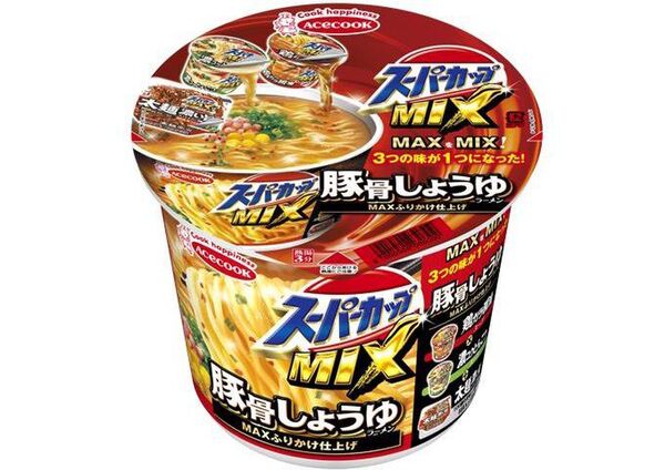 Ascii Jp スーパーカップmix 豚骨 醤油を合わせた