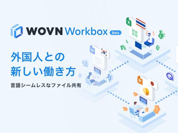 自動翻訳しながらファイル共有できるWorkbox予約開始
