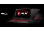 MSI、Core i7-9750HとGeForce GTX 1050搭載のエントリーゲーミングノートPC「GL63」