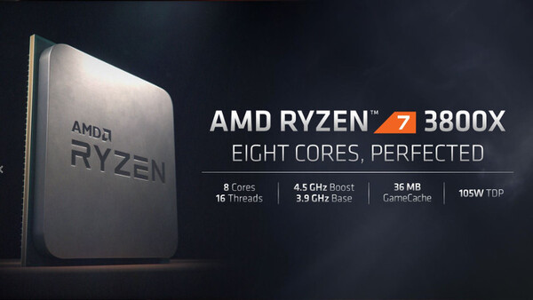 [動作品] AMD Ryzen 7 3800XZen2コア数