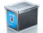 Blu-rayやDVDを100枚収納できる不織布ケース付きボックス